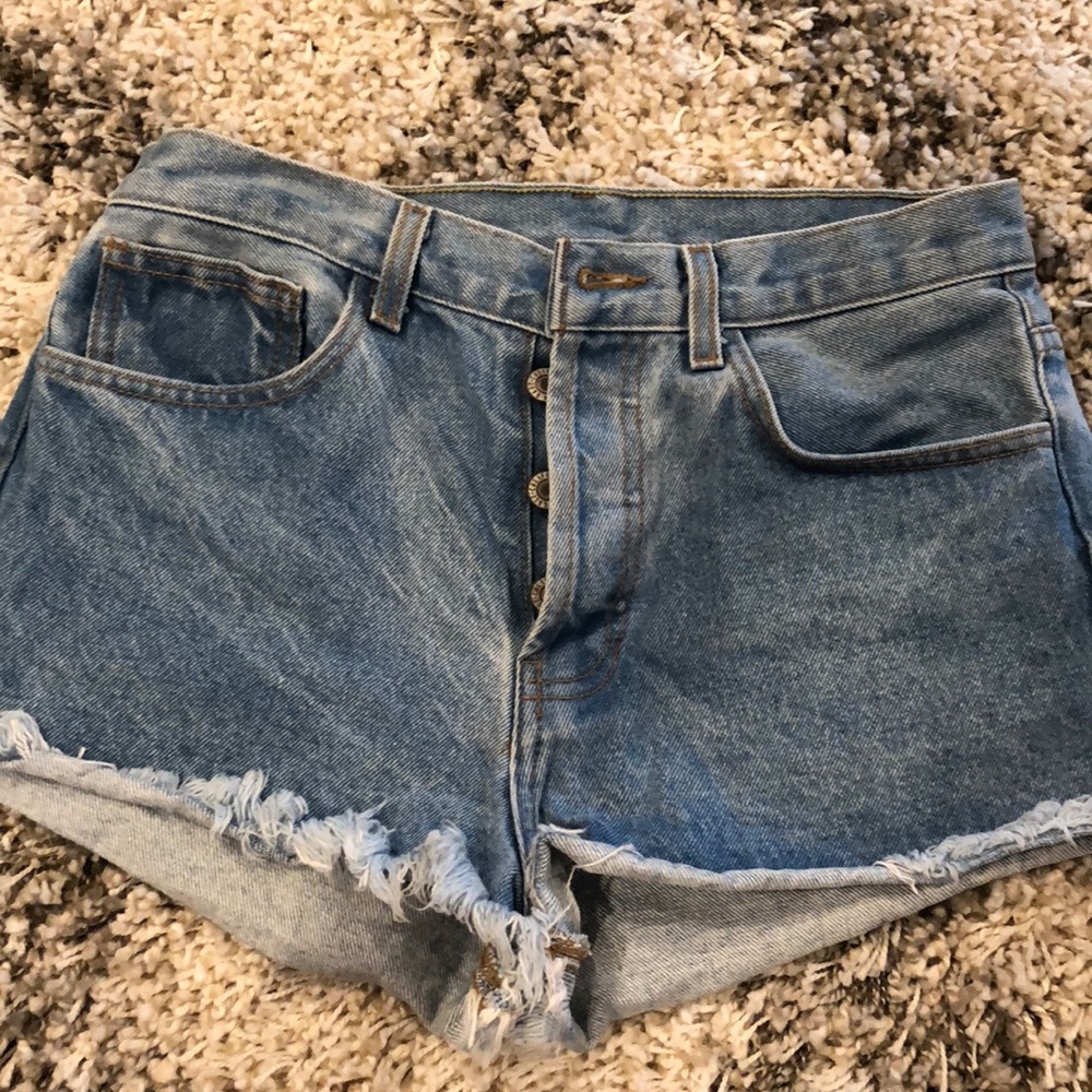 Brandy Melville denim high waisted shorts size M